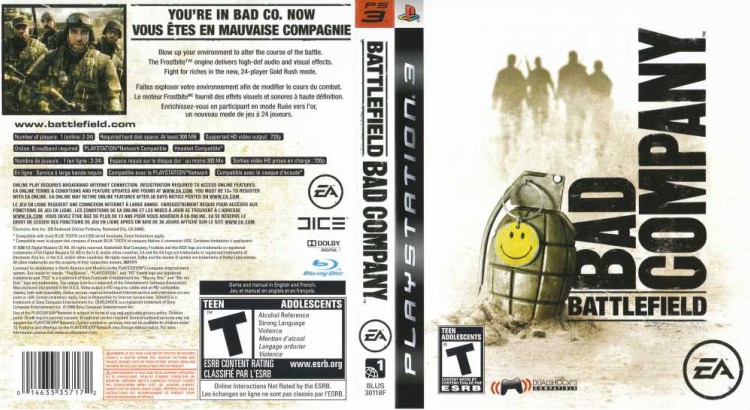 Battlefield: Bad Company - PlayStation 3 | VideoGameX