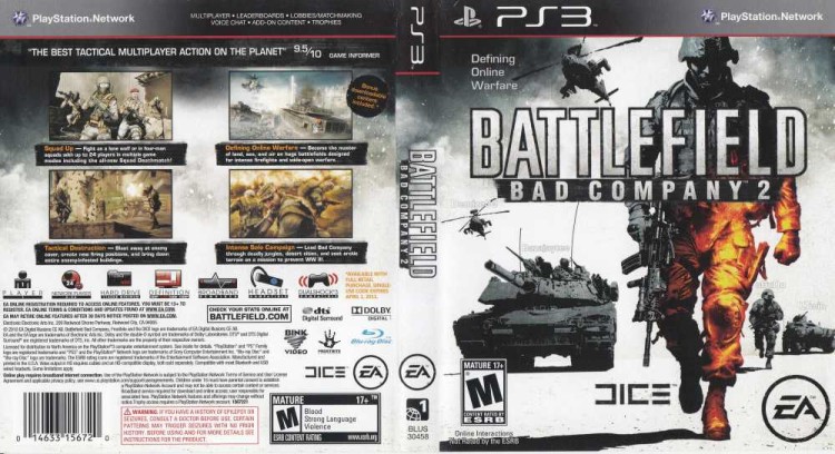 Battlefield: Bad Company 2 - PlayStation 3 | VideoGameX