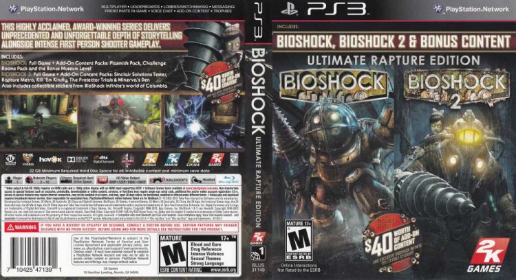 BioShock Ultimate Rapture Edition - PlayStation 3 | VideoGameX