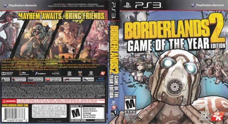 Borderlands 2 Game of the Year Edition - PlayStation 3 | VideoGameX