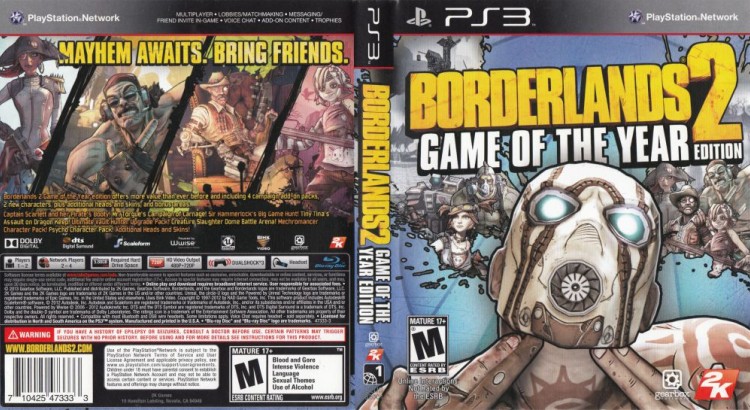 Borderlands 2 Game of the Year Edition - PlayStation 3 | VideoGameX