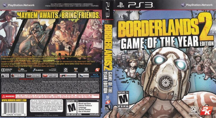 Borderlands 2 Game of the Year Edition - PlayStation 3 | VideoGameX