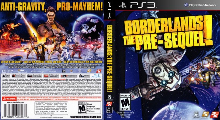 Borderlands: The Pre-Sequel! - PlayStation 3 | VideoGameX