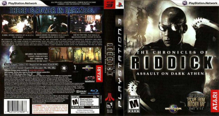 Chronicles of Riddick: Assault on Dark Athena - PlayStation 3 | VideoGameX