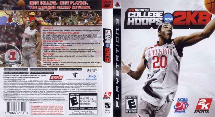 College Hoops 2K8 - PlayStation 3 | VideoGameX