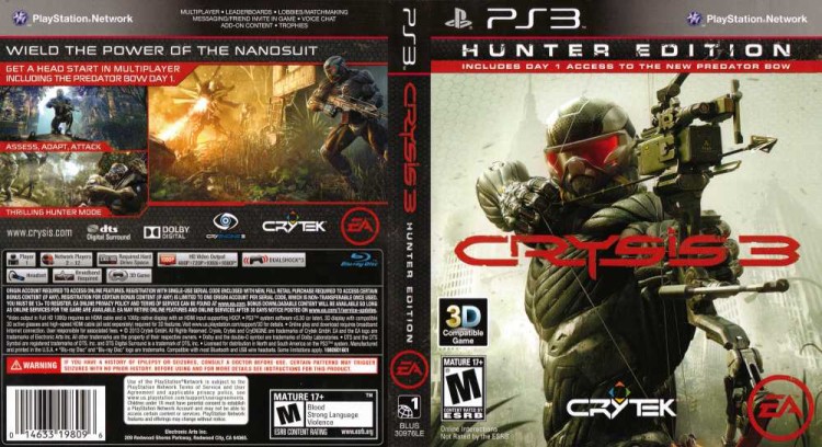 Crysis 3: Hunter Edition - PlayStation 3 | VideoGameX