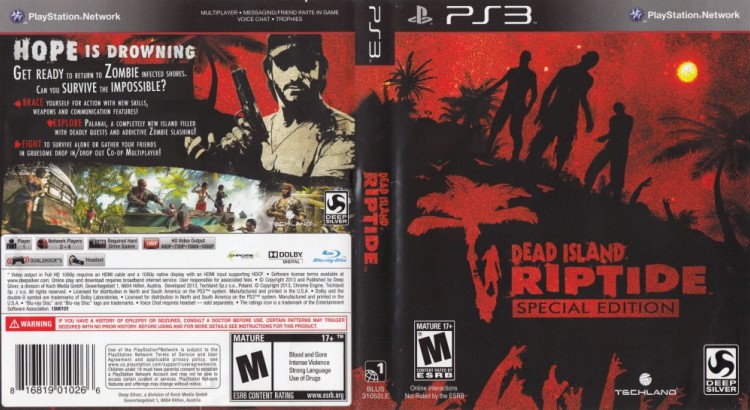 Playstation 3 - Dead Island Riptide [Special Edition]