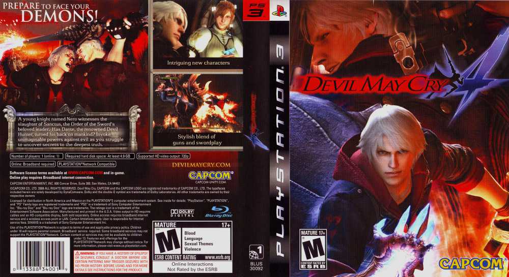  Devil May Cry 4 - Playstation 3 : Video Games