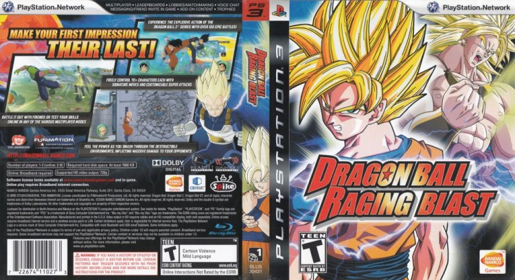 Dragon Ball: Raging Blast - PlayStation 3 | VideoGameX