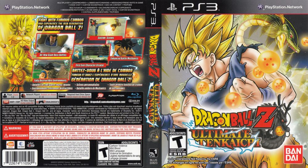 Dragon Ball Z: Ultimate Tenkaichi PS3 Pronta Entrega