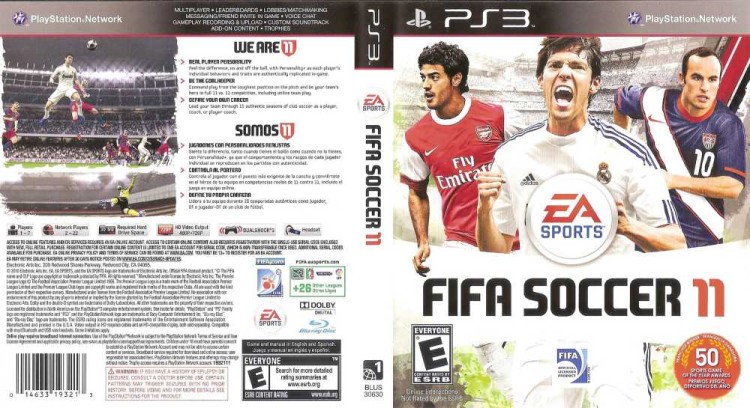FIFA Soccer 11 - PlayStation 3 | VideoGameX