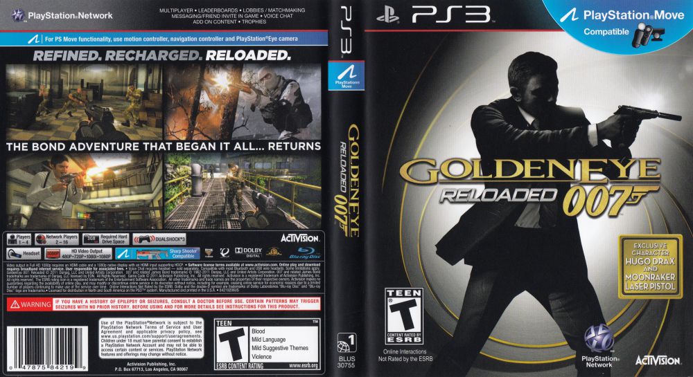 GoldenEye 007: Reloaded PS3 (Sony PlayStation 3, 2011) Complete In