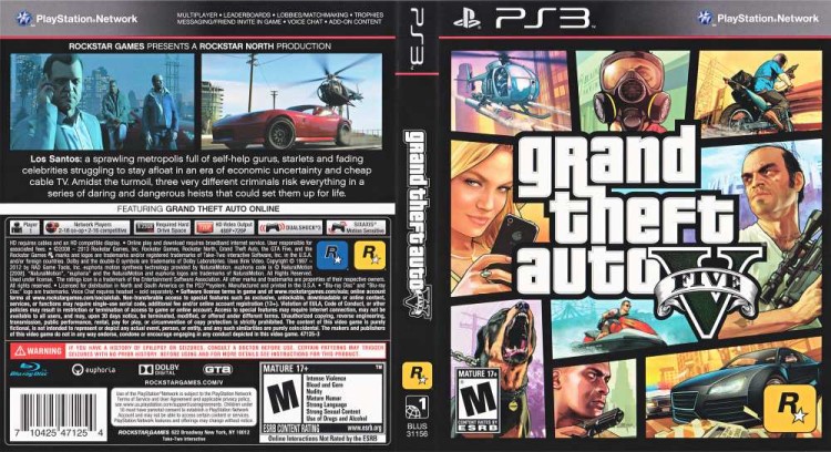 Grand Theft Auto V - PlayStation 3 | VideoGameX