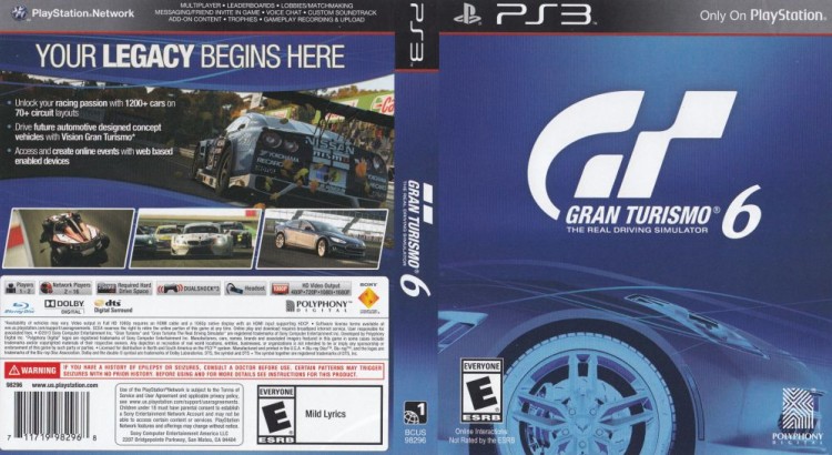 Gran Turismo 6 - PlayStation 3 | VideoGameX