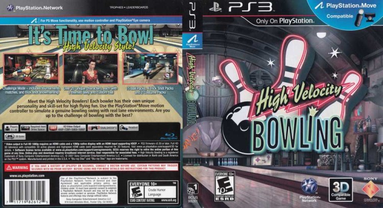 High Velocity Bowling - PlayStation 3 | VideoGameX