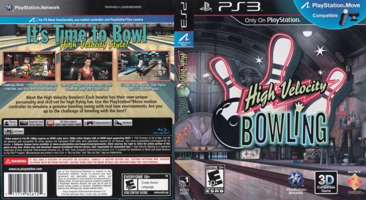 High Velocity Bowling - PlayStation 3 | VideoGameX