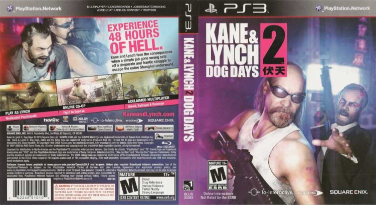 Kane & Lynch 2: Dog Days - PlayStation 3 | VideoGameX