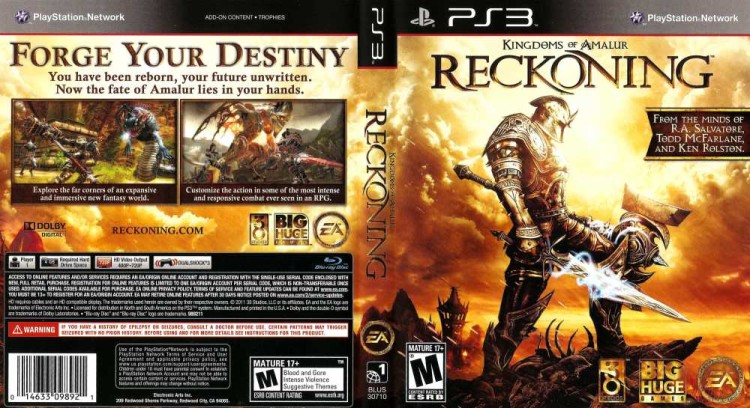 Kingdoms Of Amalur: Reckoning - PlayStation 3 | VideoGameX
