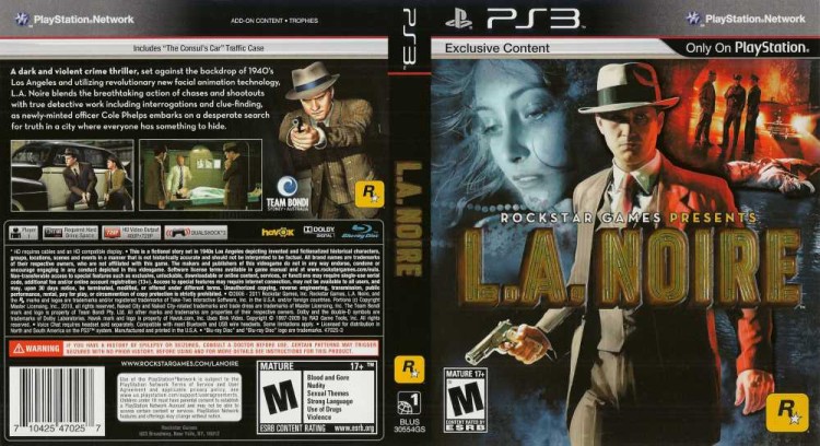 L.A. Noire - PlayStation 3 | VideoGameX