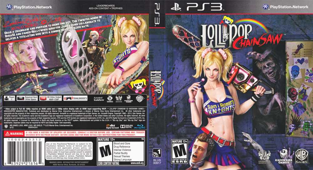 Lollipop Chainsaw  PlayStation 3 