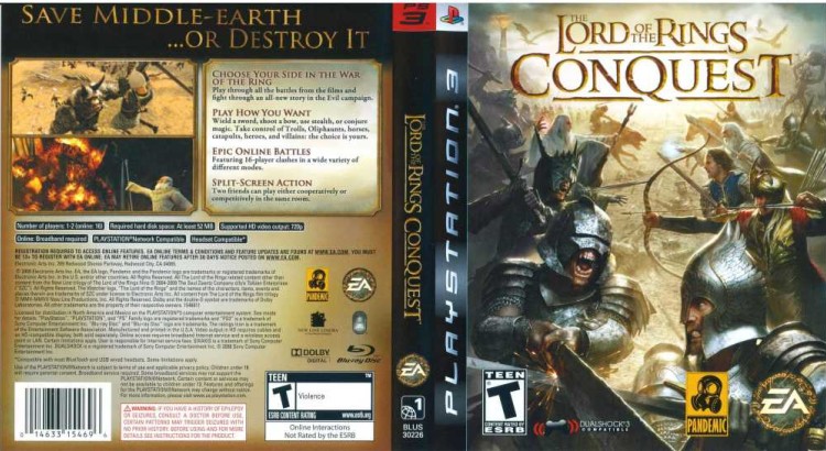 Lord of the Rings, The: Conquest - PlayStation 3 | VideoGameX