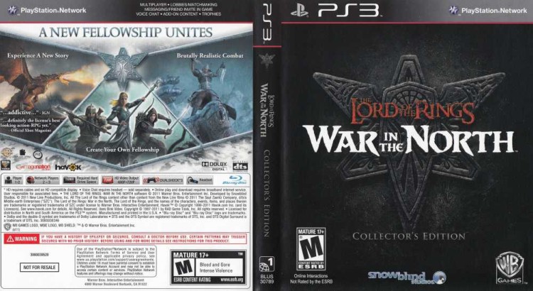 Lord of the Rings: War in the North - PlayStation 3 | VideoGameX