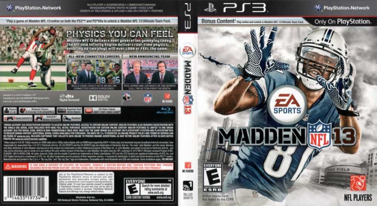 Madden NFL 13 - PlayStation 3 | VideoGameX