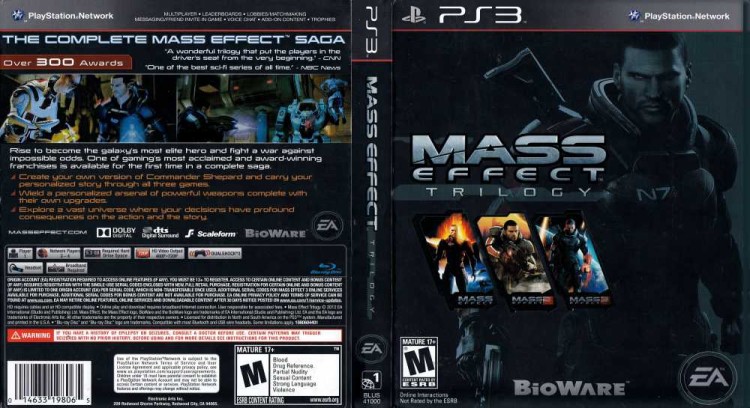 Mass Effect Trilogy - PlayStation 3 | VideoGameX