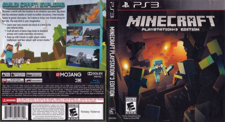 Abnormaal Schrijf op gebouw Minecraft PS3 Edition - PlayStation 3 | VideoGameX