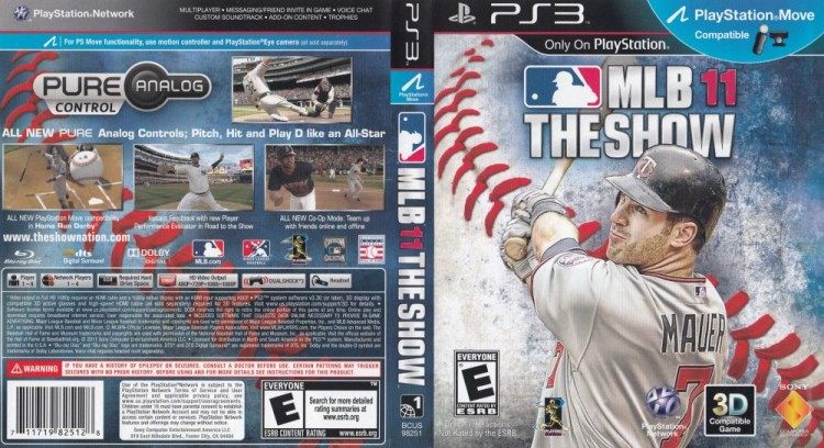 MLB 11: The Show - PlayStation 3 | VideoGameX