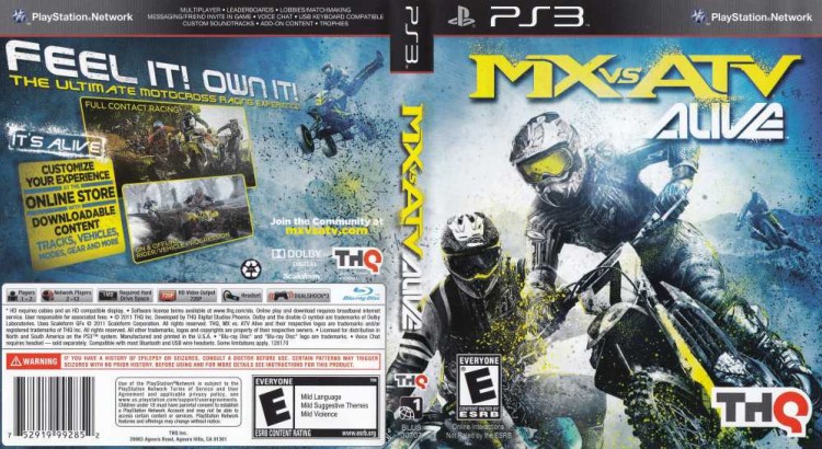 MX vs. ATV Alive - PlayStation 3 | VideoGameX