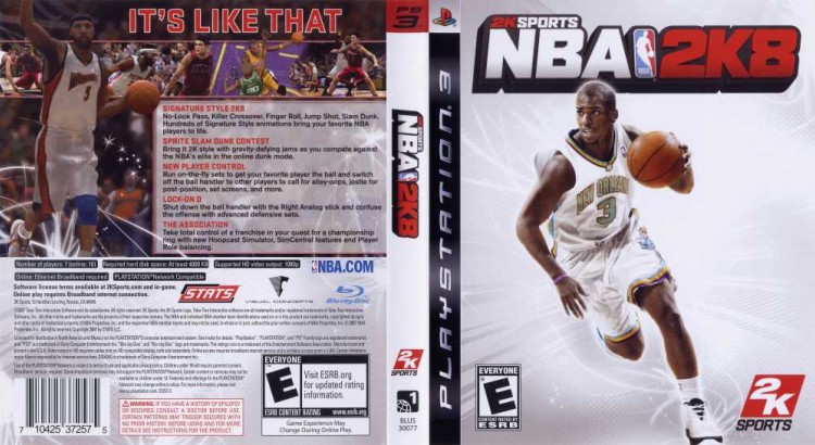 NBA 2K8 - PlayStation 3 | VideoGameX