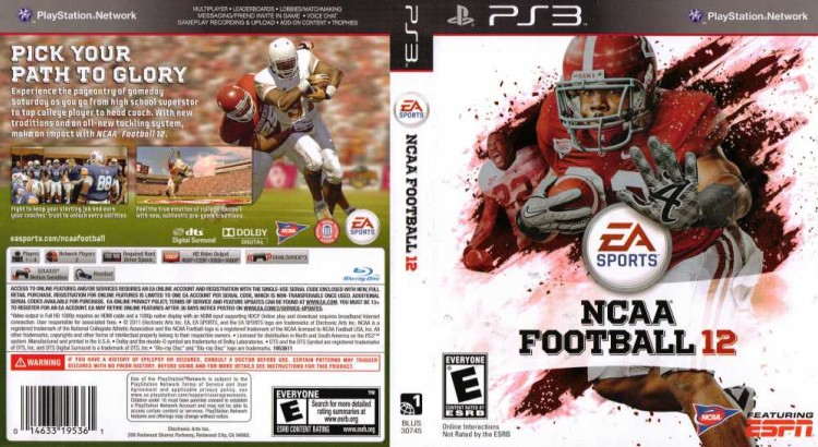 NCAA Football 12 - PlayStation 3 | VideoGameX