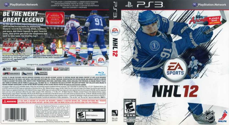 NHL 12 - PlayStation 3 | VideoGameX