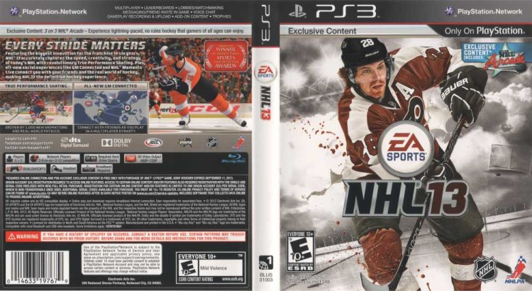 NHL 13 - PlayStation 3 | VideoGameX