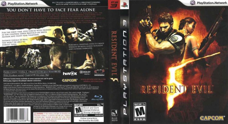 Resident Evil 5 - PlayStation 3 | VideoGameX