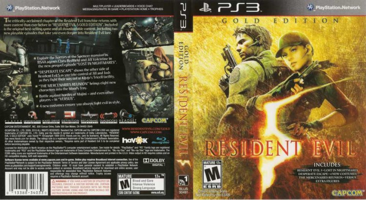 Resident Evil 5: Gold Edition - PlayStation 3 | VideoGameX