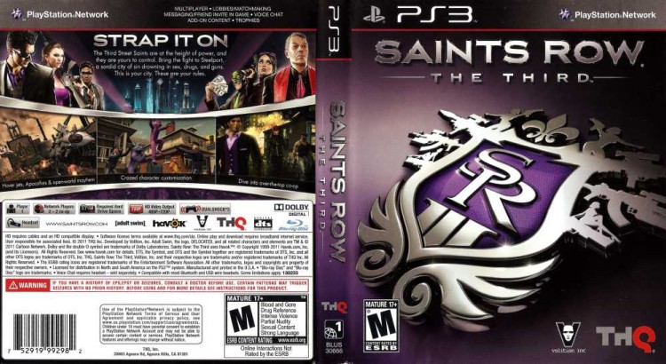 Saints Row: The Third - PlayStation 3 | VideoGameX