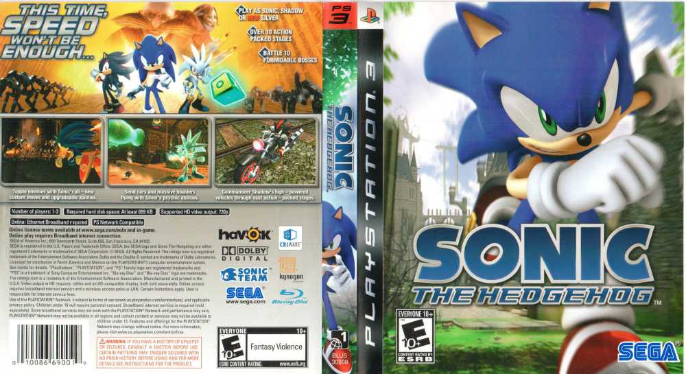 Sonic the Hedgehog - Playstation 3