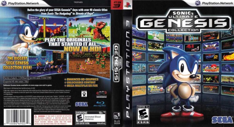 eetpatroon Specialiseren overschot Sonic's Ultimate Genesis Collection - PlayStation 3 | VideoGameX