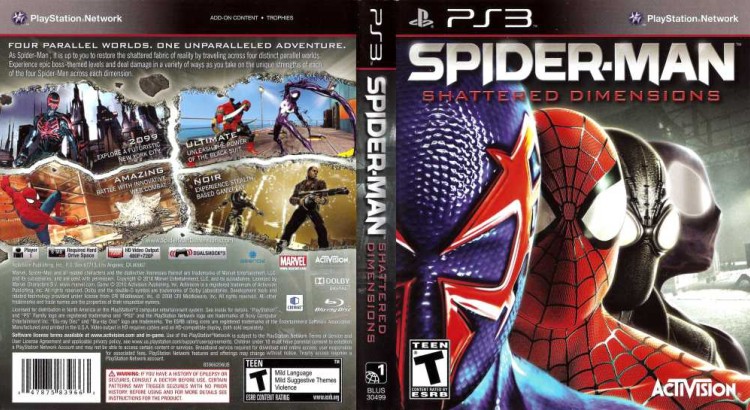 Spider-Man: Shattered Dimensions - PlayStation 3 | VideoGameX