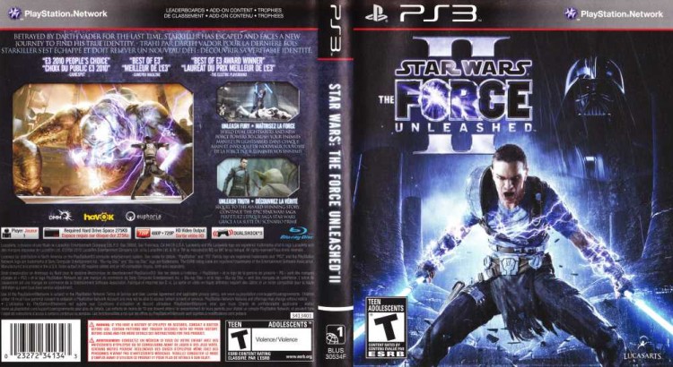 Star Wars: Force Unleashed II - PlayStation 3 | VideoGameX