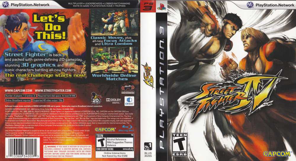 Street Fighter IV - Playstation 3