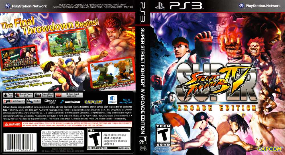 Jogo Super Street Fighter IV: Arcade Edition - PS3 - Loja Sport Games