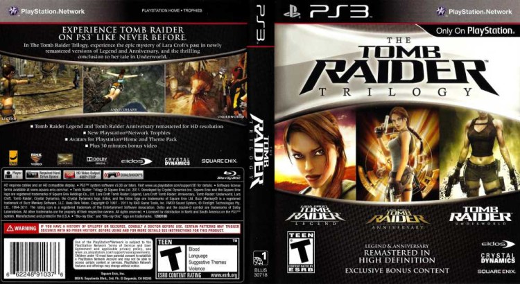 Tomb Raider Trilogy Pack - PlayStation 3 | VideoGameX