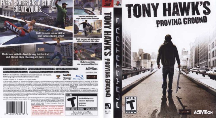 Tony Hawk's Proving Ground - PlayStation 3 | VideoGameX