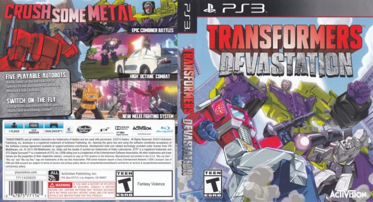Transformers Devastation - PlayStation 3 | VideoGameX