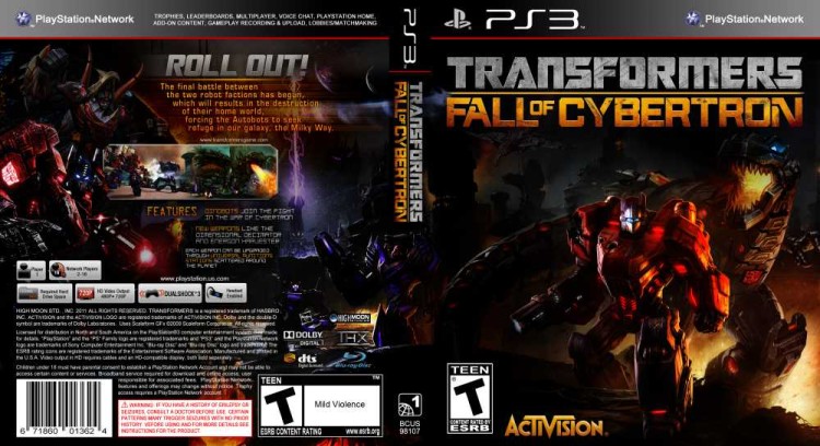 Transformers: Fall of Cybertron - PlayStation 3 | VideoGameX