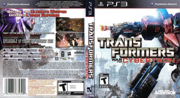 Transformers: War for Cybertron - PlayStation 3 | VideoGameX