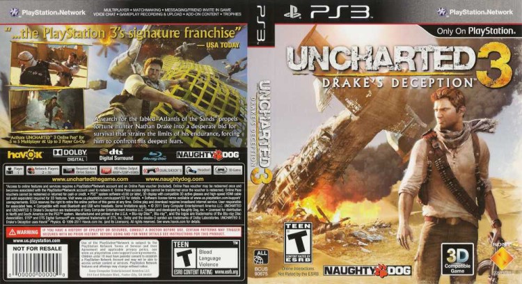 Uncharted 3: Drake's Deception - PlayStation 3 | VideoGameX